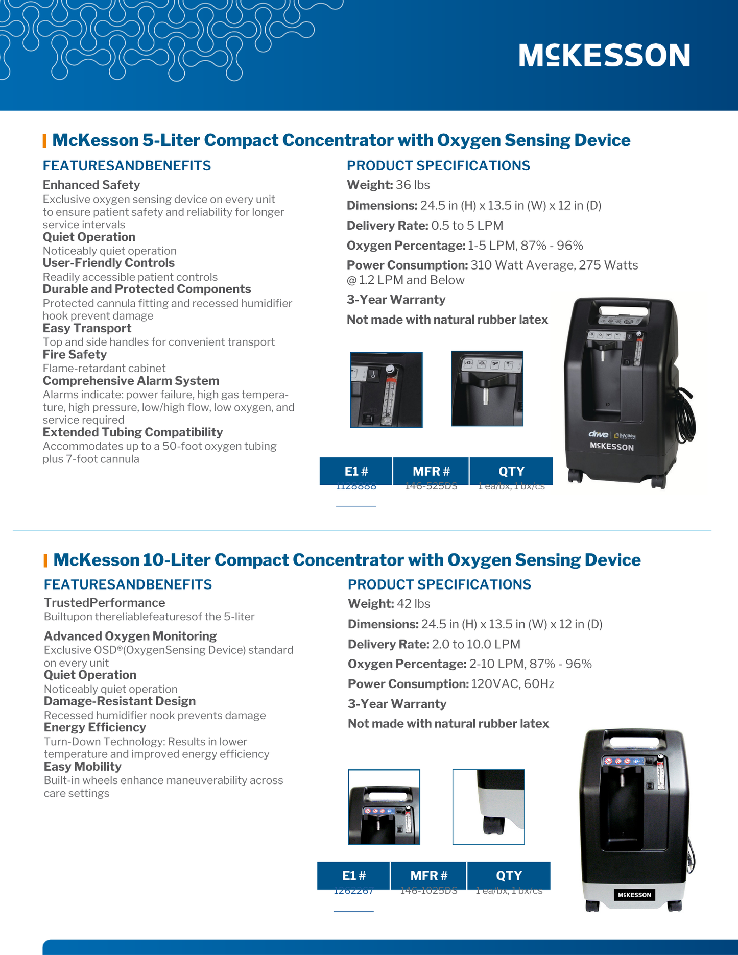 McKesson Oxygen Concentrator (AC Power) – 2 to 10 LPM