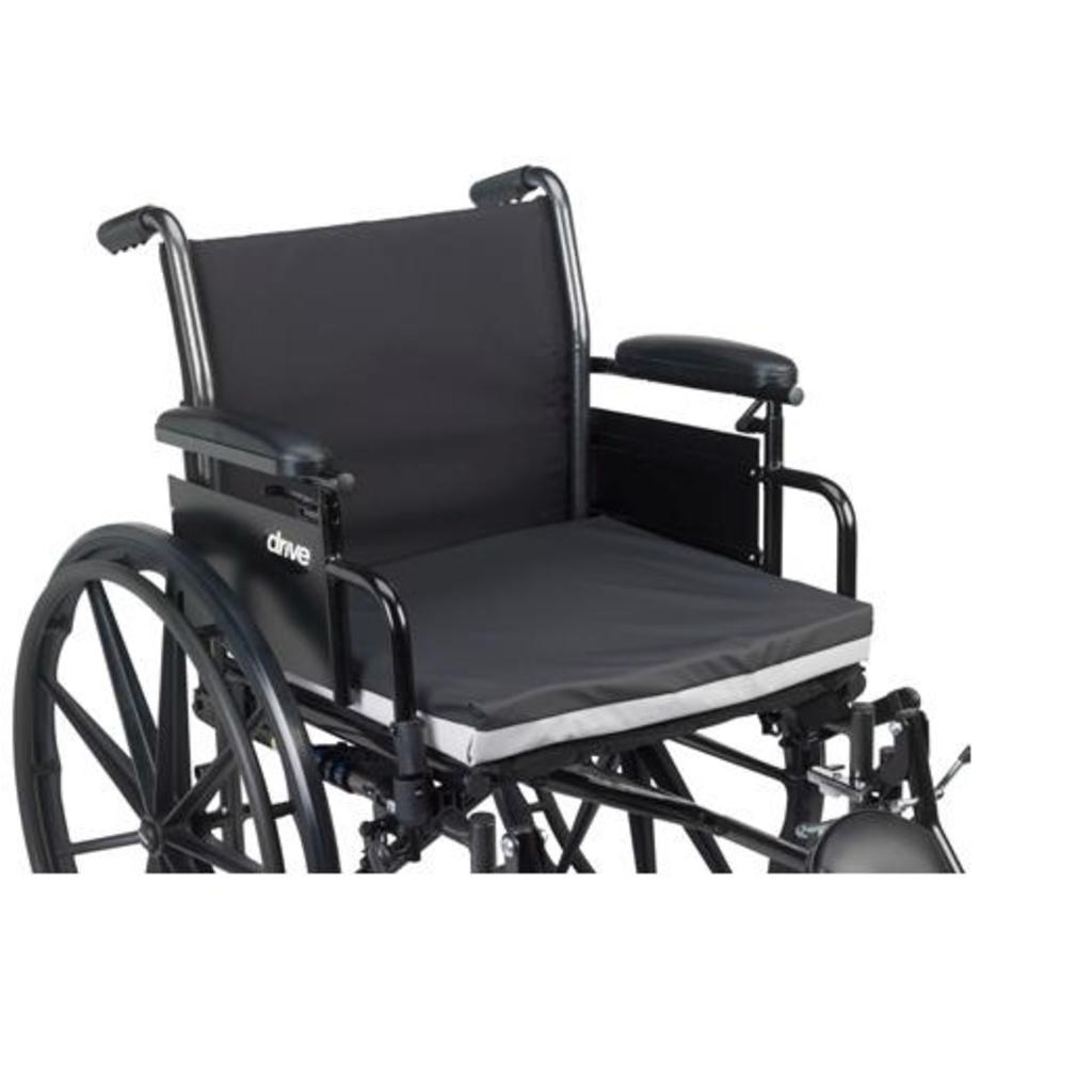 Drive Medical Gel-U-Seat Lite 2" Gel/Foam Wheelchair Cushion – 18" x 16"