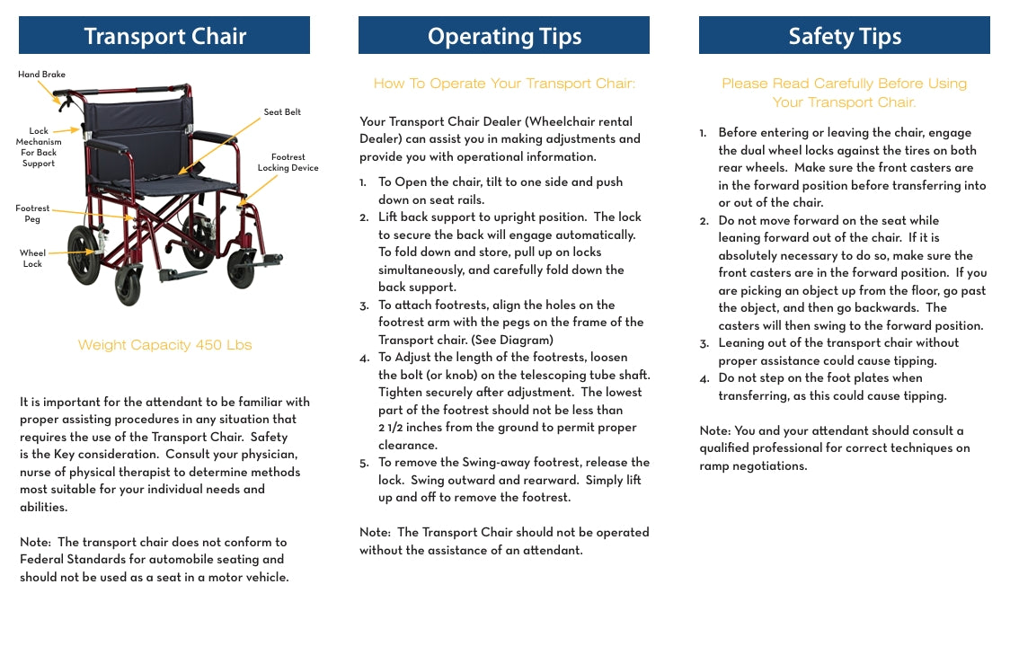 Blue Aluminum Bariatric 22 in. Seat Width Wheelchair with Swing-Away Footrest and Pushbar