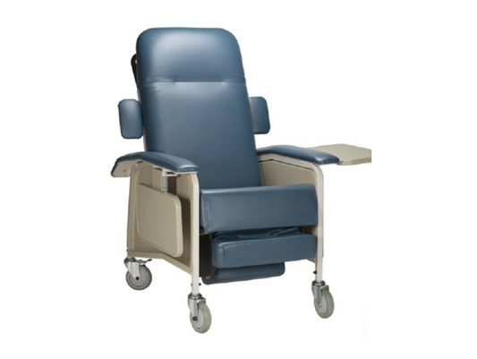 Dynarex Geriatric Recliner Blueridge Four 5 Inch Casters