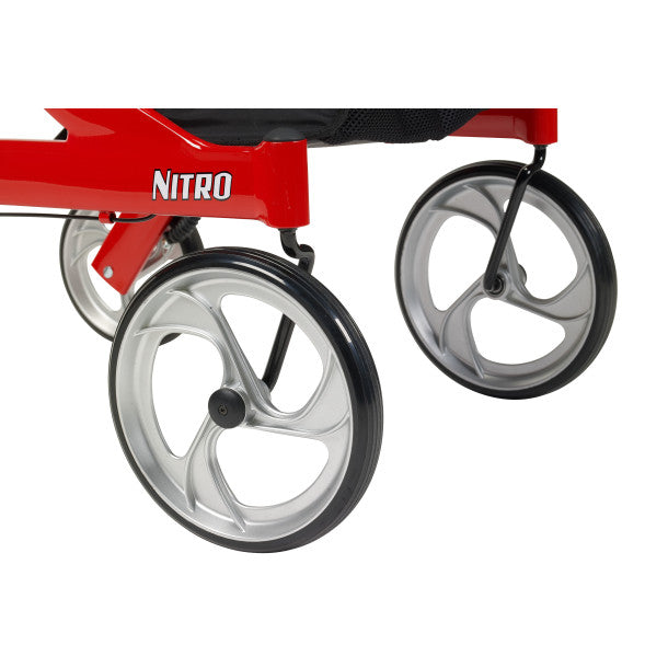 Drive Medical 4 Wheel Rollator Adjustable Height / Folding Aluminum Frame