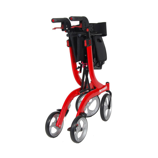 Drive Medical 4 Wheel Rollator Adjustable Height / Folding Aluminum Frame