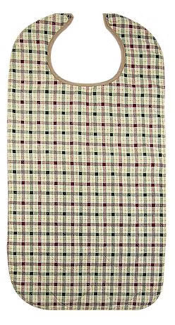 Beck’s Classic Reusable Quilted Adult Bib with Snap Closure – 18 × 34 Inches