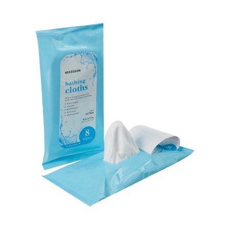 McKesson Rinse-Free Bath Wipe 8 Count