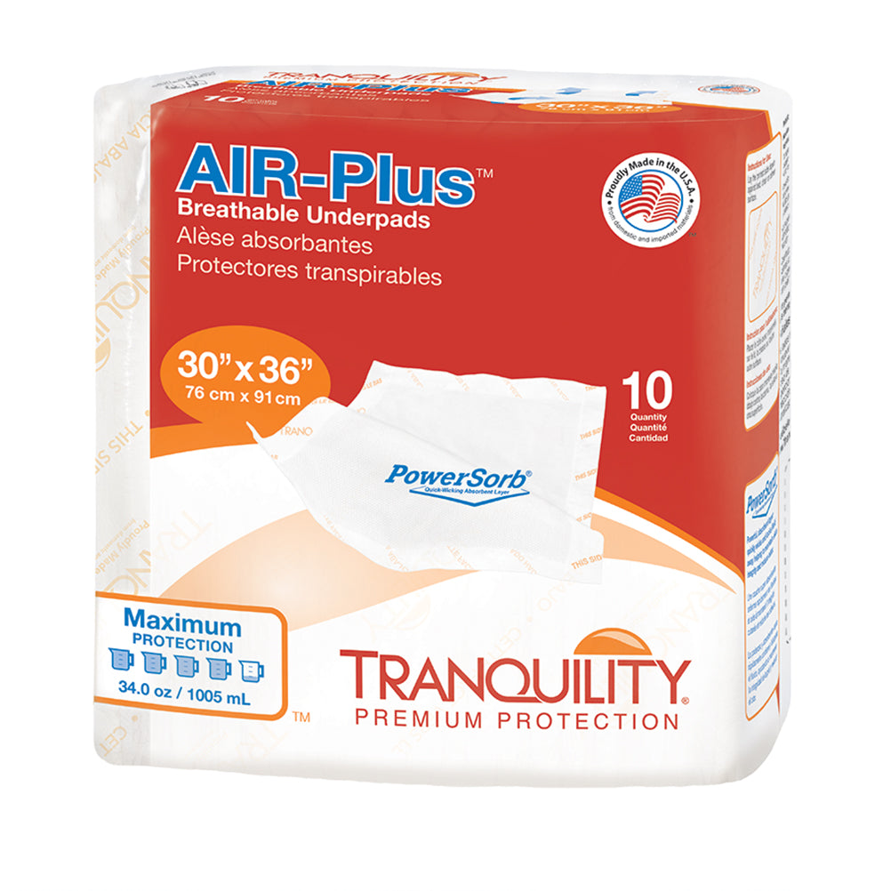 Tranquility® AIR-Plus™ Breathable Underpads