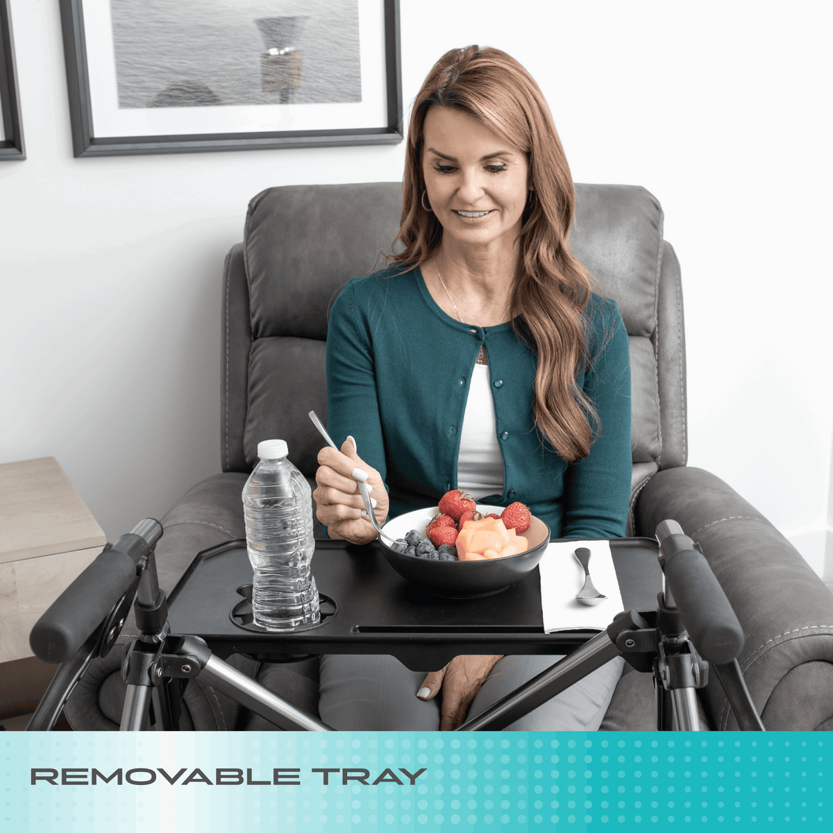 Stander Wonder Indoor Rollator with Tray product image