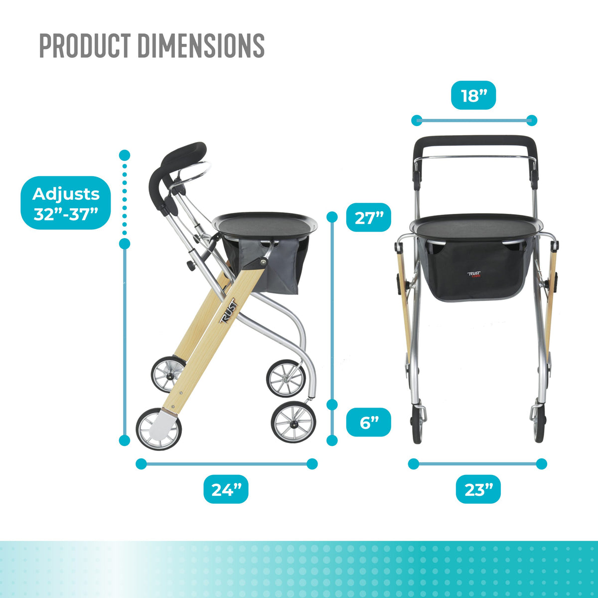 Trust Care Let's Go Indoor Rollator
