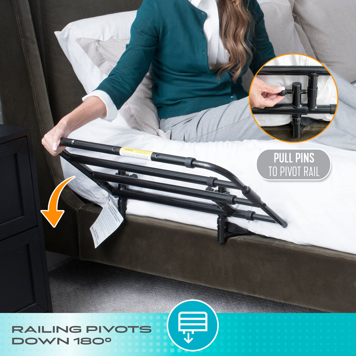 Stander Wonder Pivot Bed Rail product image