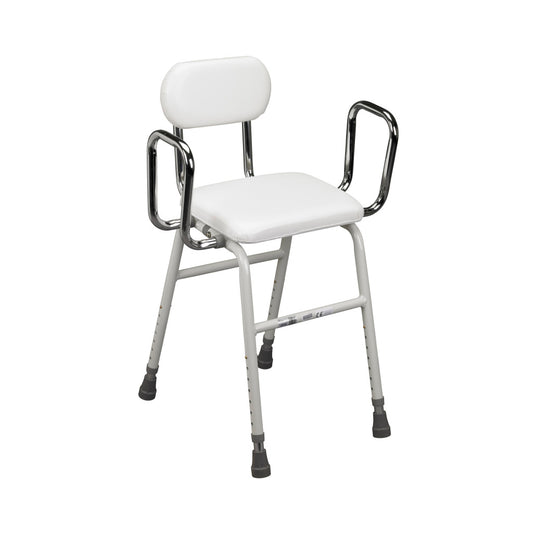 All-Purpose Adjustable Height Stool with Arm Supports