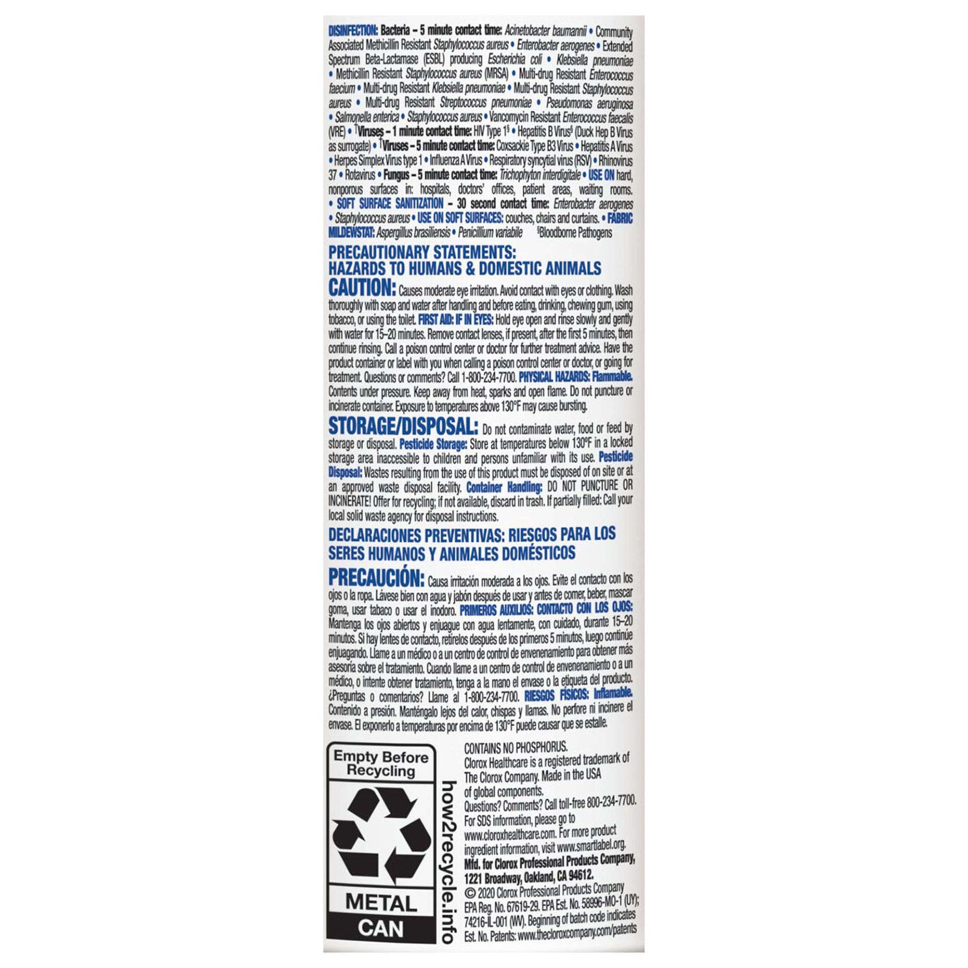 Ingredients in Citrace Hospital Disinfectant & Sanitizer  Front 49100