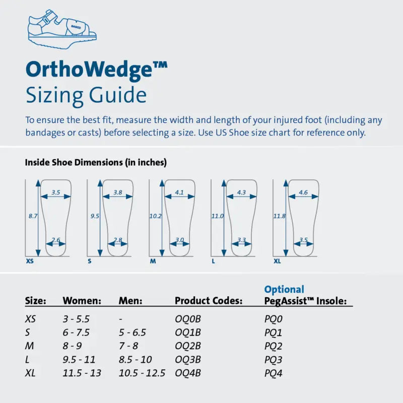 Orthowedge Healing Shoe