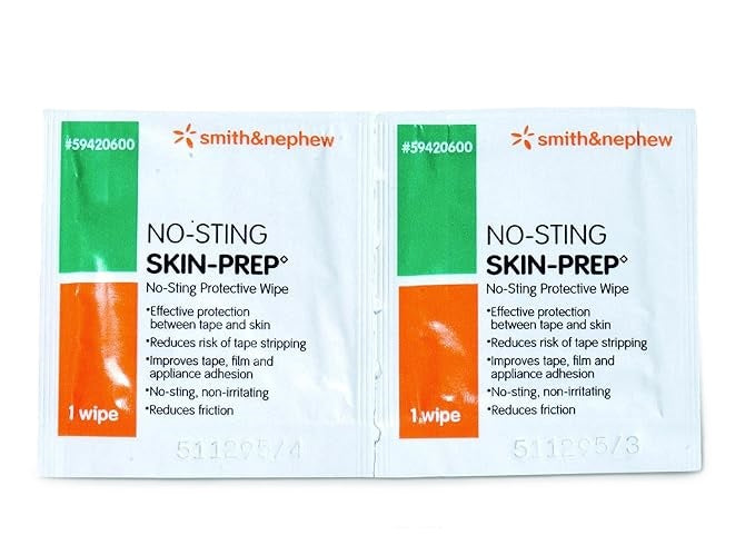 No-Sting Skin Prep Wipes 50 Count
