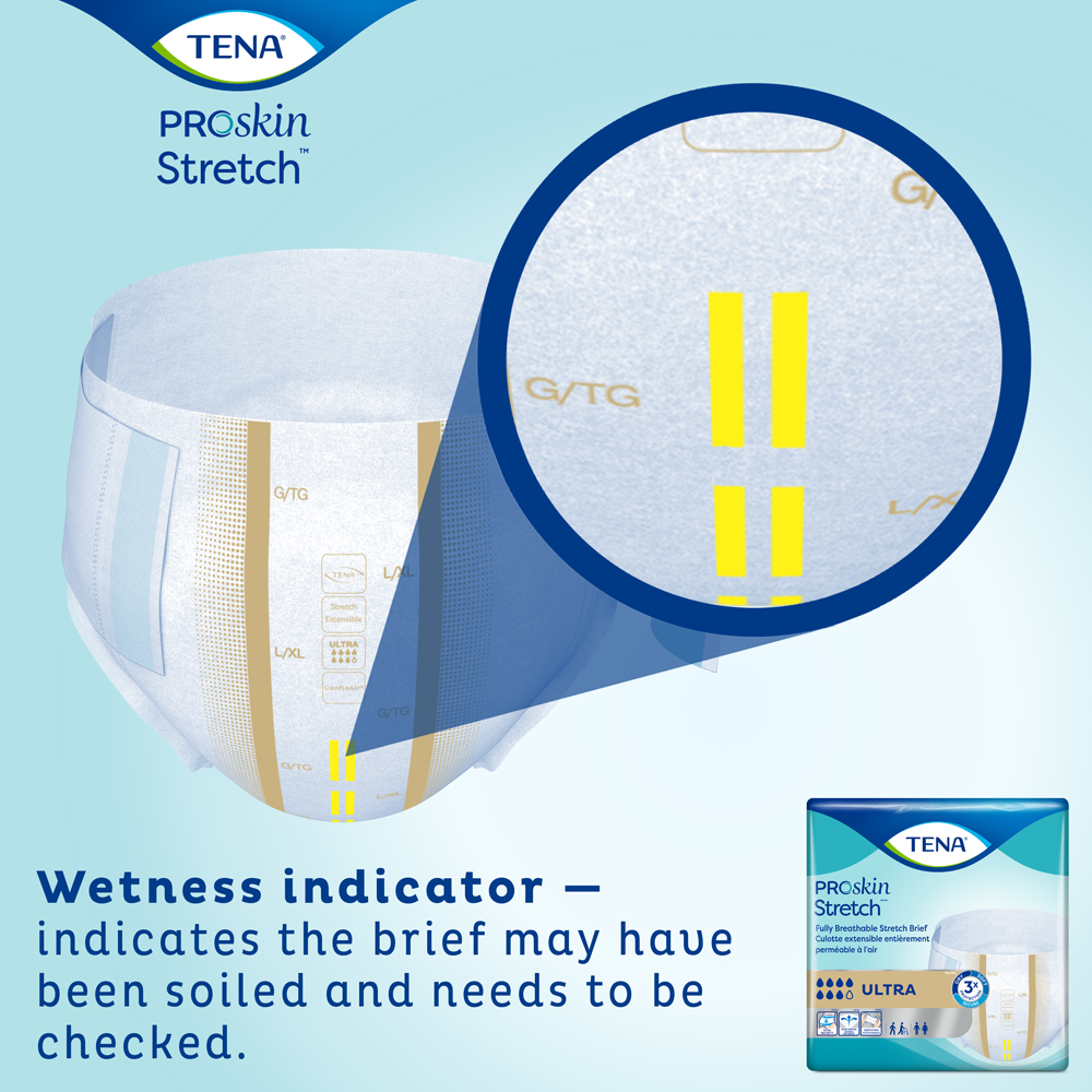 Stretch Ultra Unisex Adult Incontinence Brief TENA ProSkin Stretch™ Ultra ...